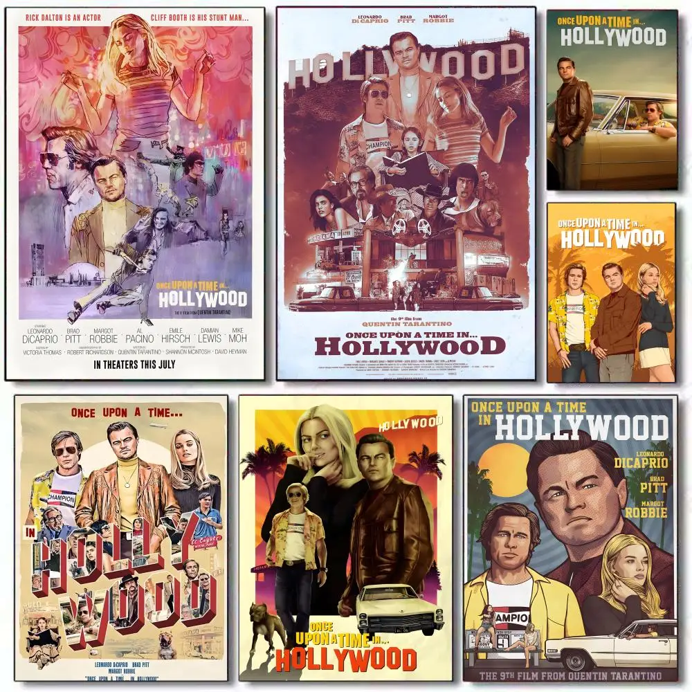Comedy Movie O-Once Upon a Time in Hollywood Poster Gift wit