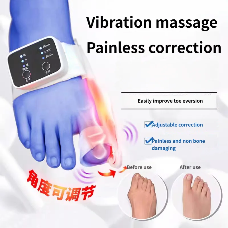

Electric Vibration Massager Bunion Corrector Unisex Foot Hallux Valgus Braces Adjustable Toe Separator Finger Toe Corrector
