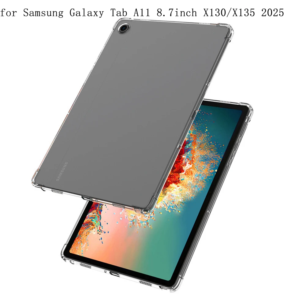 

Soft TPU Cover For Samsung Galaxy Tab A11 8.7'' SM-X130/X135 2025 Tablet Shockproof Protective Skin Case