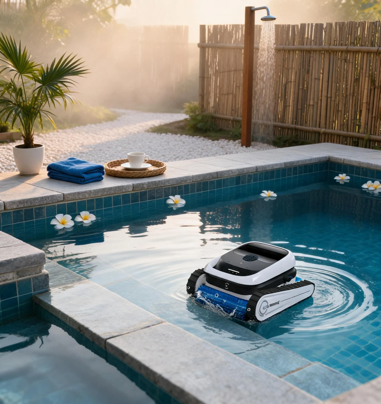 Ultramarine P1 Cordless Pool Cleaner Robot 180 Min Runtime App Smart Control Wall Climbing Vacuum Scrubber Inground Above Pool