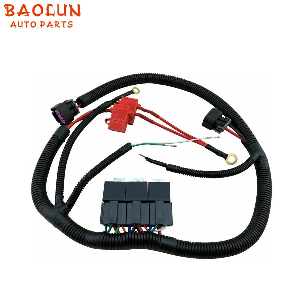 

Electric ECU Control Dual Fan Upgrade Wiring Connector Harness 7L5533A226T For 99-07 GM Silverado Sierra Suburban Avalanche