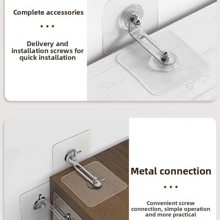 Furniture Anti Tip Fixing Brackets Tv Cabinets Bookcases Shoe Wardrobes Multi Pack Stainless Steel Hardware Variant Material