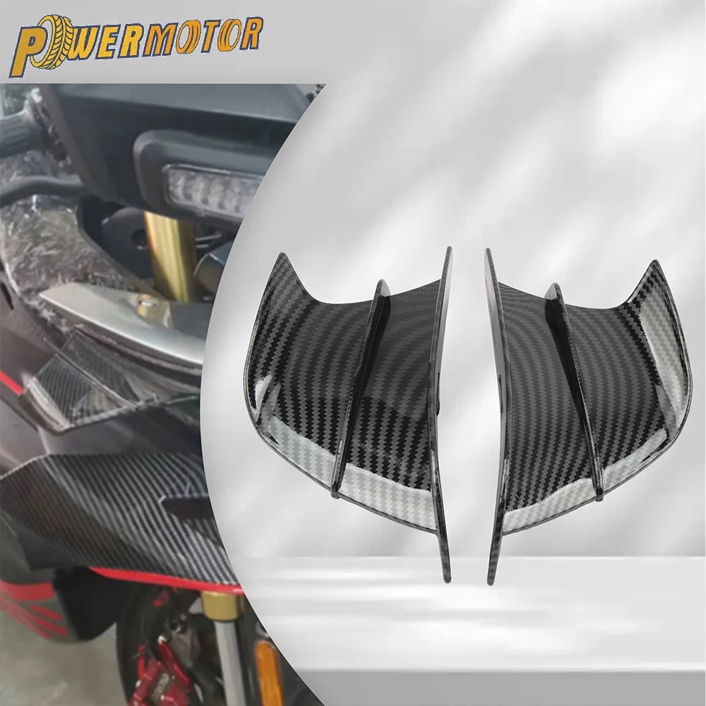 Motorcycle Universal Aerodynamic Winglet Spoiler Side Wing Kit For Kawasaki Ninja Yamaha YZF Series Modification Accessories