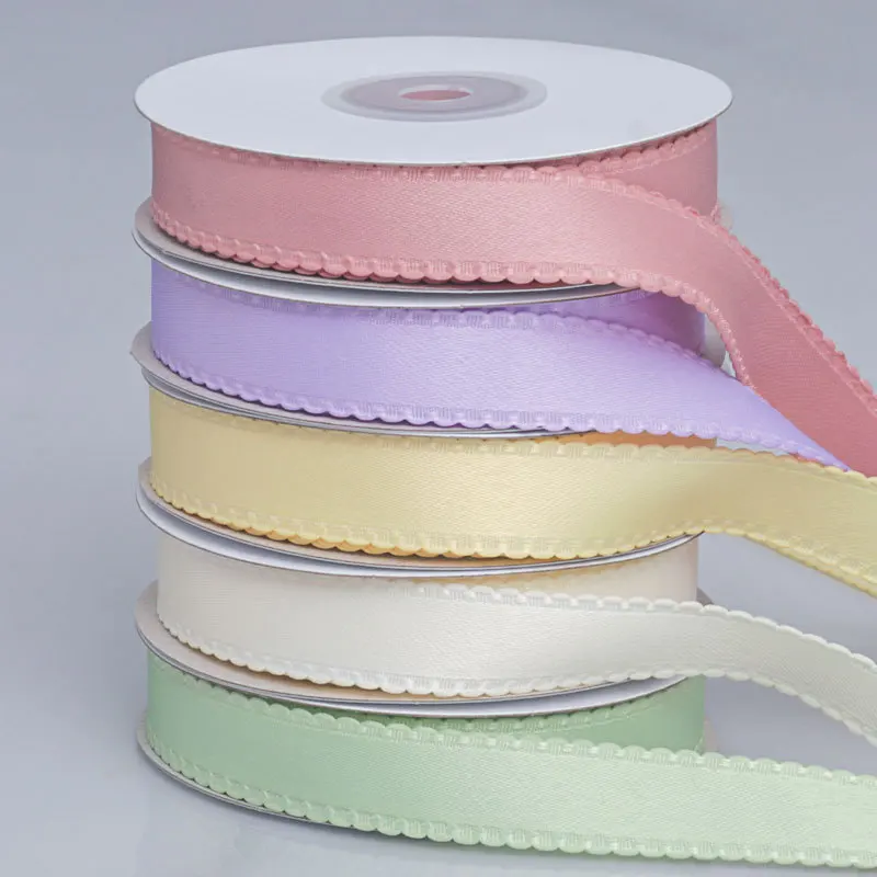 

50Yards/Roll Polyester Ribbon 10MM 15MM 25MM Widths For DIY Crafts And Packaging Decorative Silk Ribbon