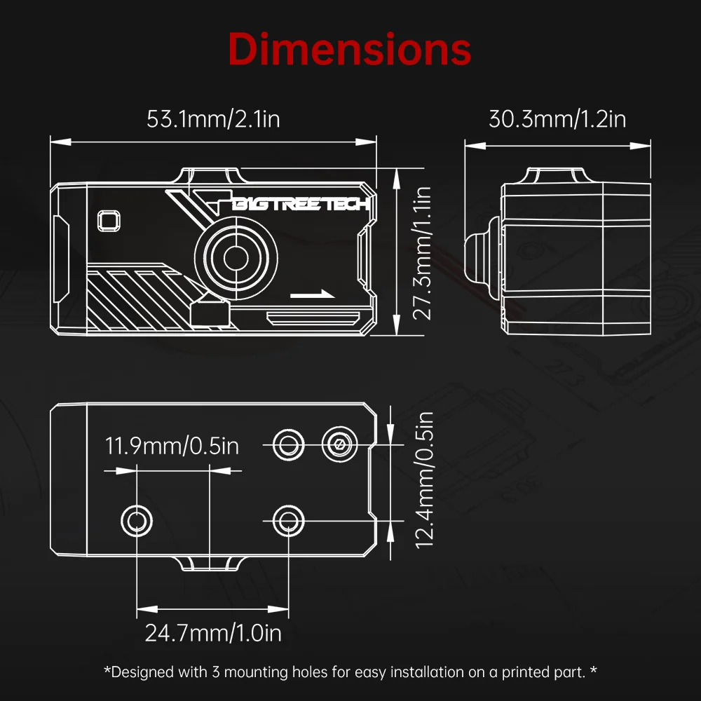 BIGTREETECH Smart Filament Sensor Filament V2.0 Brucherkennungsmodul BTT SFS V1.0 für Ender 3 Voron V2.4 FDM 3D-Drucker Teile – Detail 14