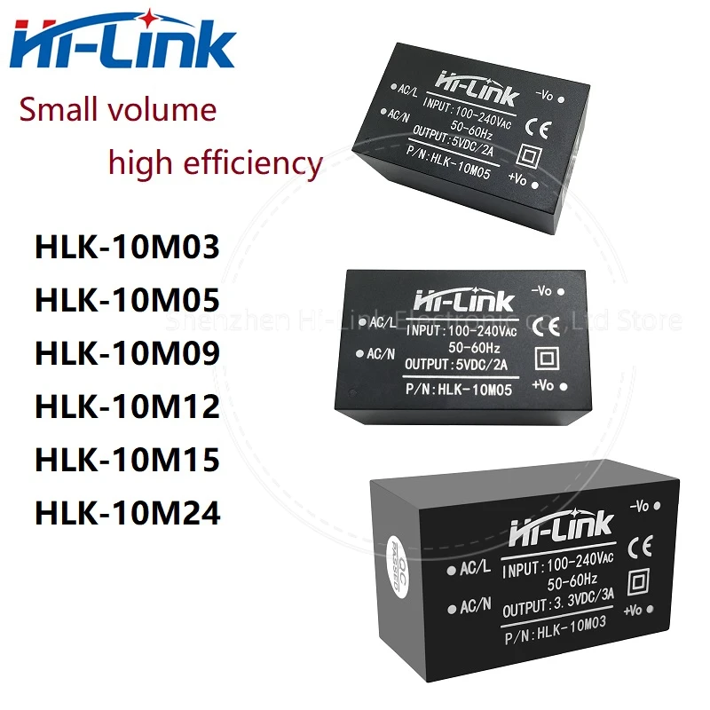 

HLK-10M05 Hi-Link 100% New Original Factory 10W 5V 9V 2A 1100mA HLK-10M12 HLK-10M24 HLK-10M09 AC DC Isolation Switch Power