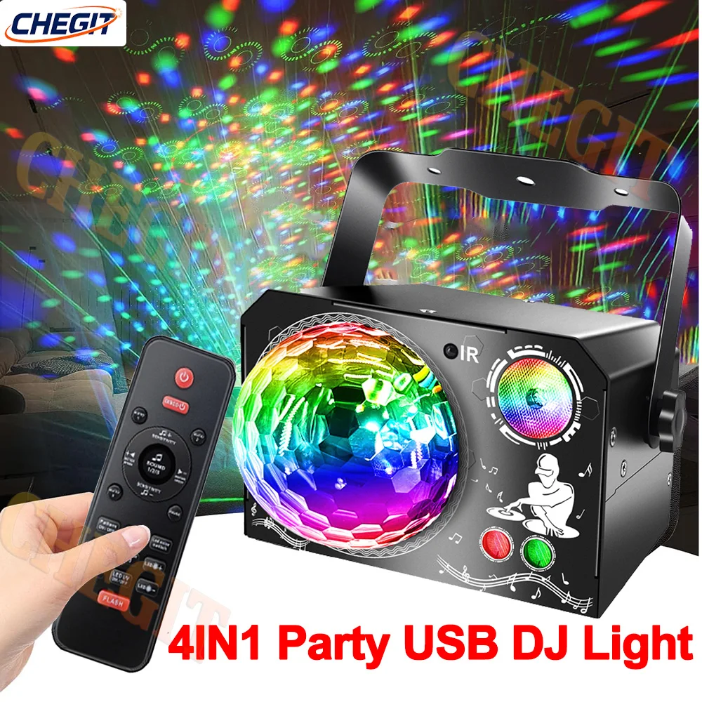 

Новые огни для вечеринок, диско-свет, Rgb звуковая активация Dj, стробоскопические огни для вечеринок, подарок на день рождения, Рождество, свадьба, караоке