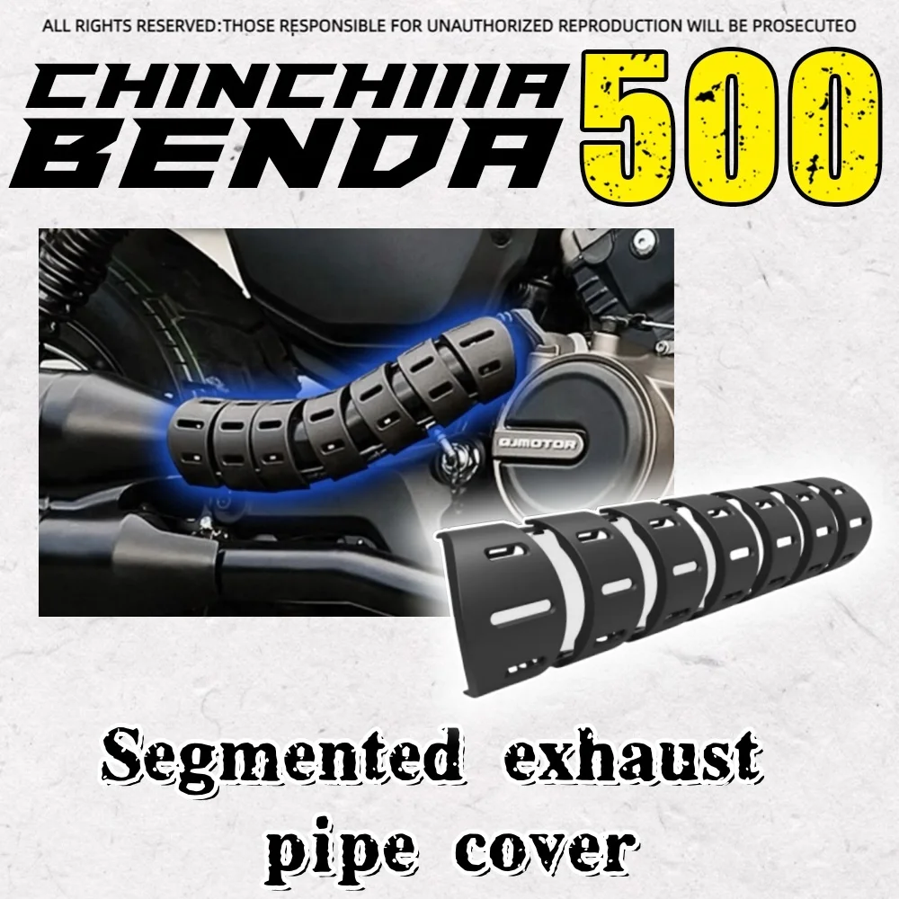 

For BENDA ChinchiIIa 500 motorcycle exhaust pipe heat insulation and anti-scalding cover