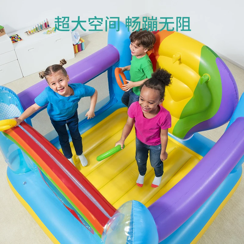 Children\'s Inflatable Castle Indoor Small Household Child Baby Trampoline Inflatable Toys Trampoline