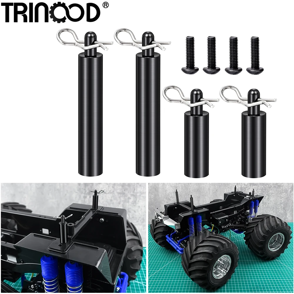 

TRINOOD Алюминиевое Крепление для корпуса, Передняя Задняя Колонка для Tamiya 1/10 Clod Buster, запчасти для грузовиков