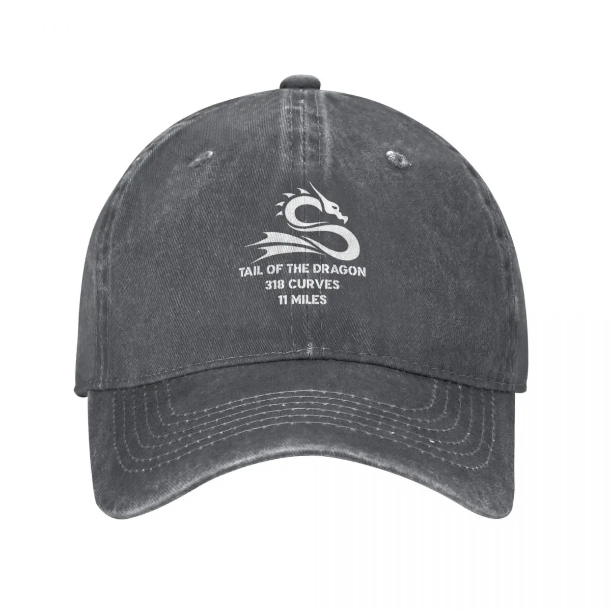 Tail of the Dragon. 318 curves in 11 Miles Baseball Cap Golf foam party Hat Trucker Cap Men Luxury Brand Women's