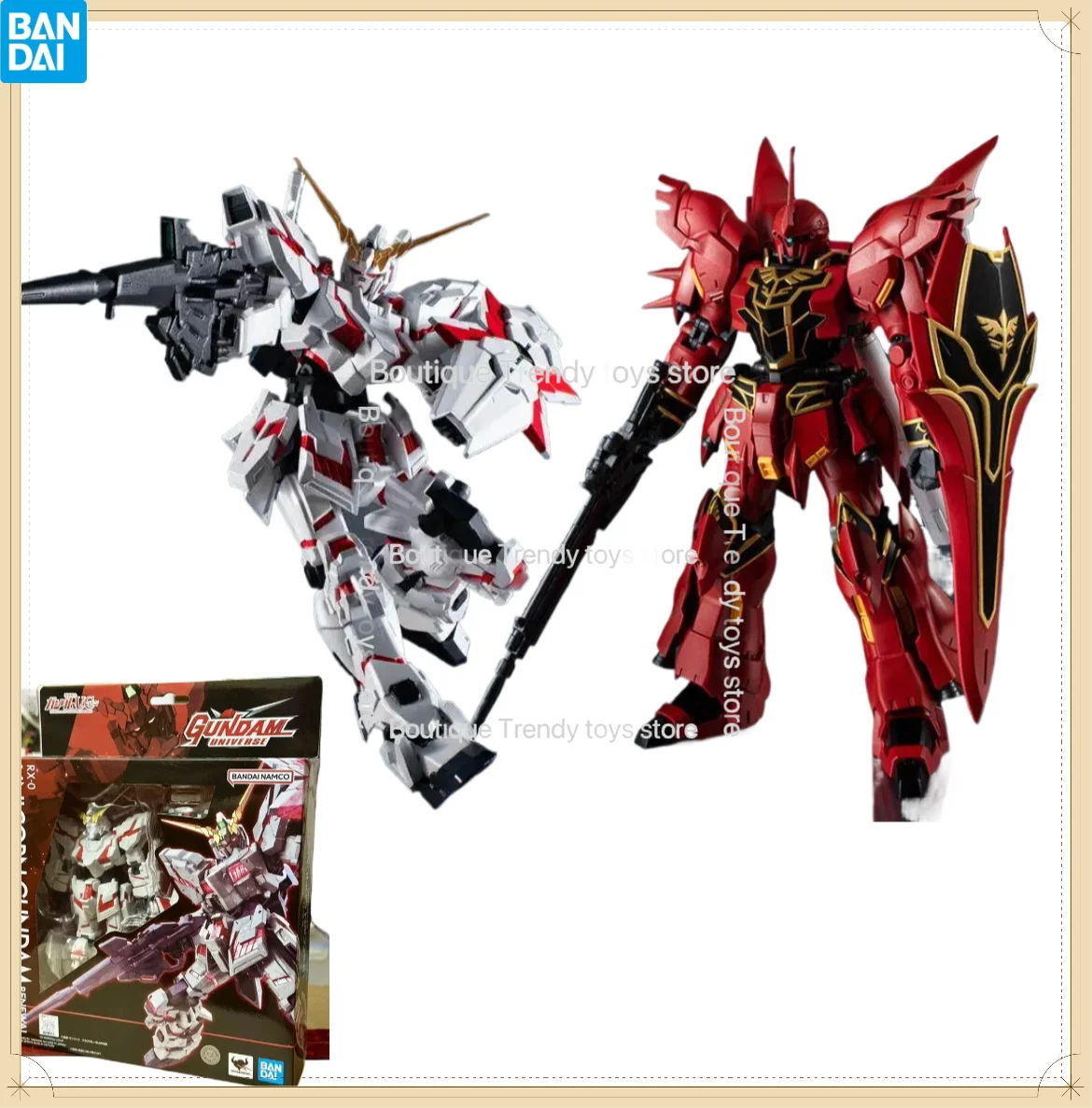 Bandai Genuine GU SINAJU / UNICORN GUNDAM / MIGHTY STRIKE FREEDOM figurine d'action d'anime, modèle de collection, jouets, ornements, cadeau