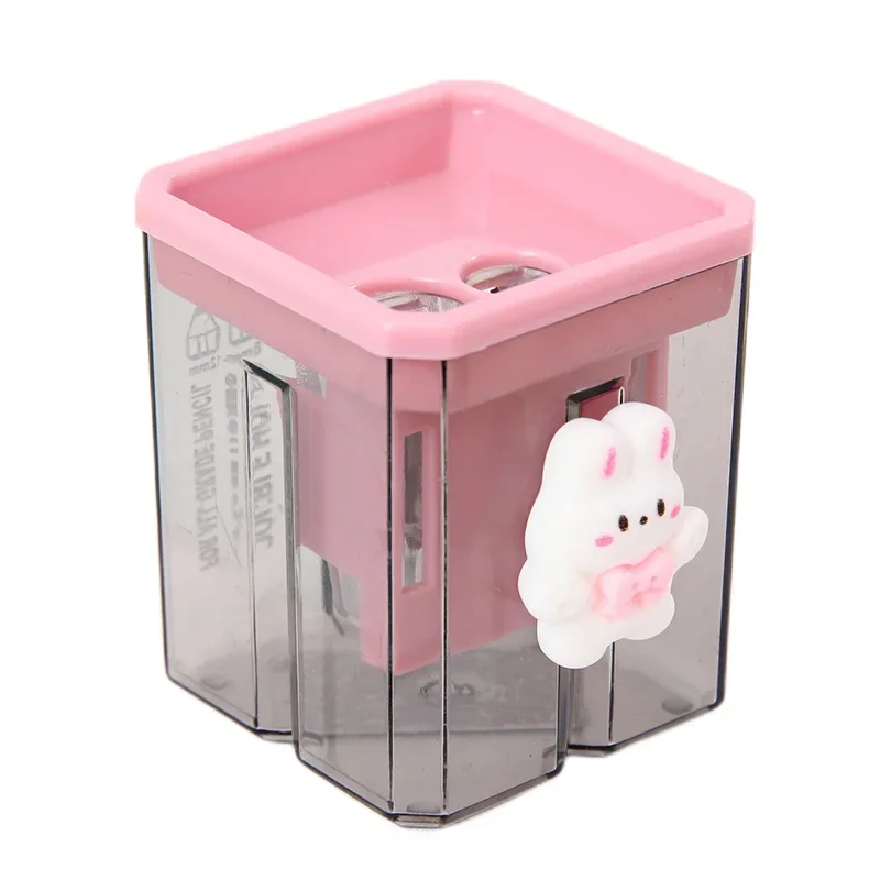 Mini Cute Cartoon Two Hole Sharpener Pencil Kawaii Stationery Sharpener Student Supplies
