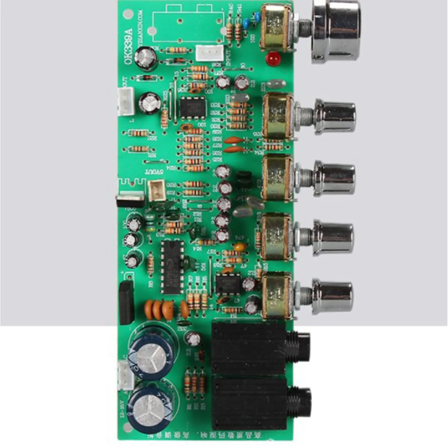 N27R Digital Microphone Amplifier Tone Board PT2399 Karaoke Reverb Preamplifier Board Dual AC12-15V