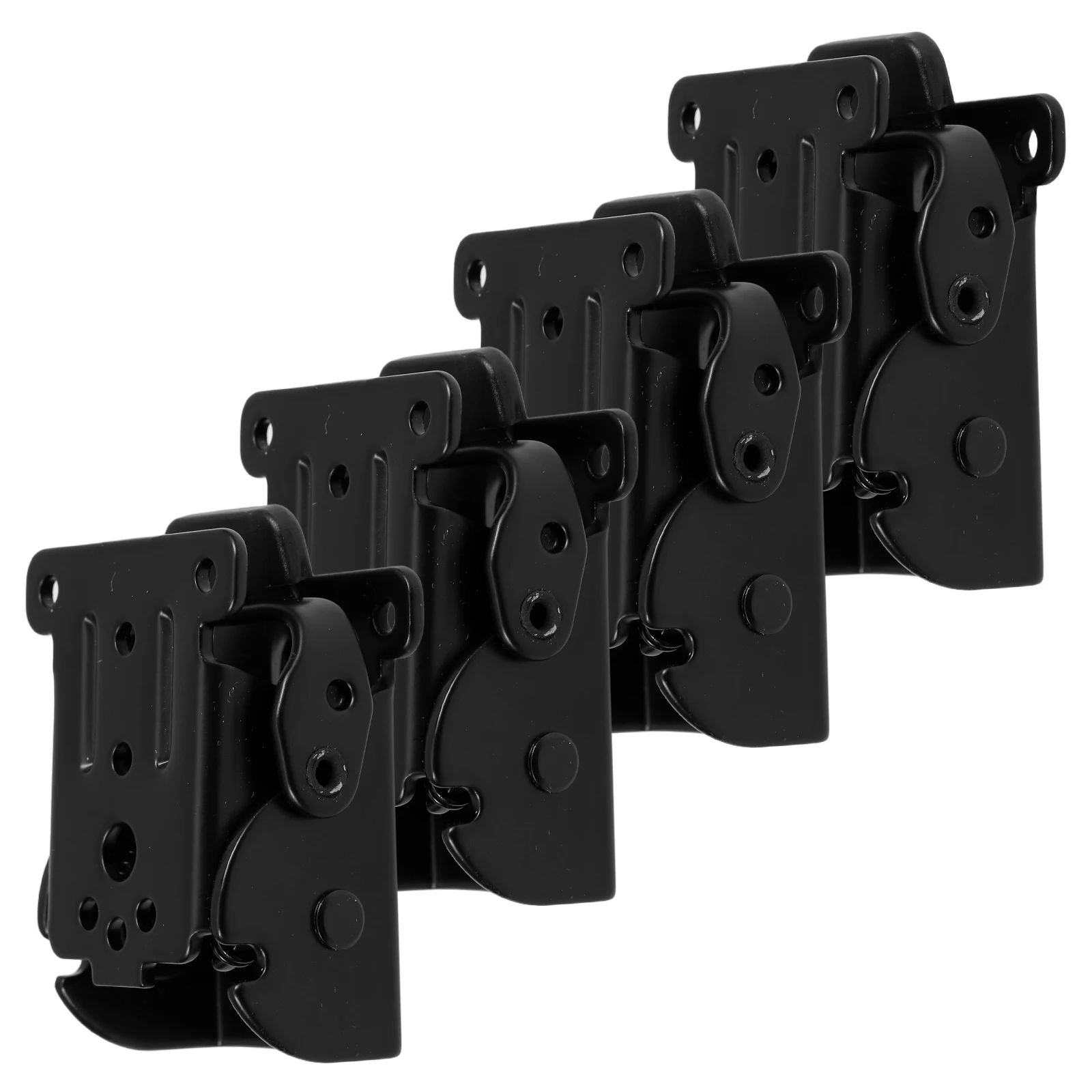 

4Pcs Black Locking Folding Table Chair Leg Hinges Hardware for Furniture Folding Leg Hinge Stable Connection