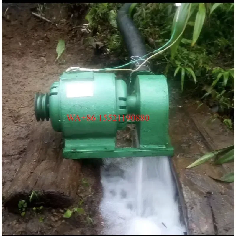 WMWMNU for 4kw 220v Horizontal Hydroelectric Generator 4000w Hydraulic Turbine Generator Water Flow Household Power