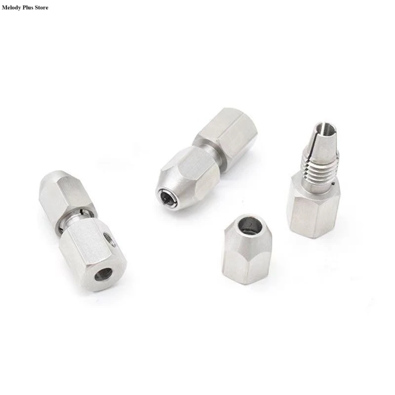 RC Boat Flexible Coupling Stainless Steel Flex Collet Coupler 3.17/4/5/6mm * 4MM Motor Shaft Locker for Model Electric Boat Part
