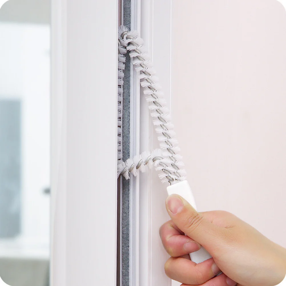 

3pcs Long Handle Bristle Brush Kitchen Window Cleaning Gap Multi Function Brush Multi Function Home Essentials