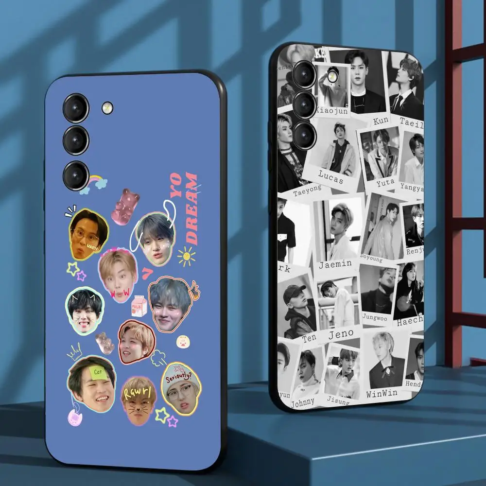 Hot NCT cool ins design pattern Phone Case For Samsung Galaxy S26 S25 S24 S23 S22 S21 Plus Ultra Note20 Soft Black