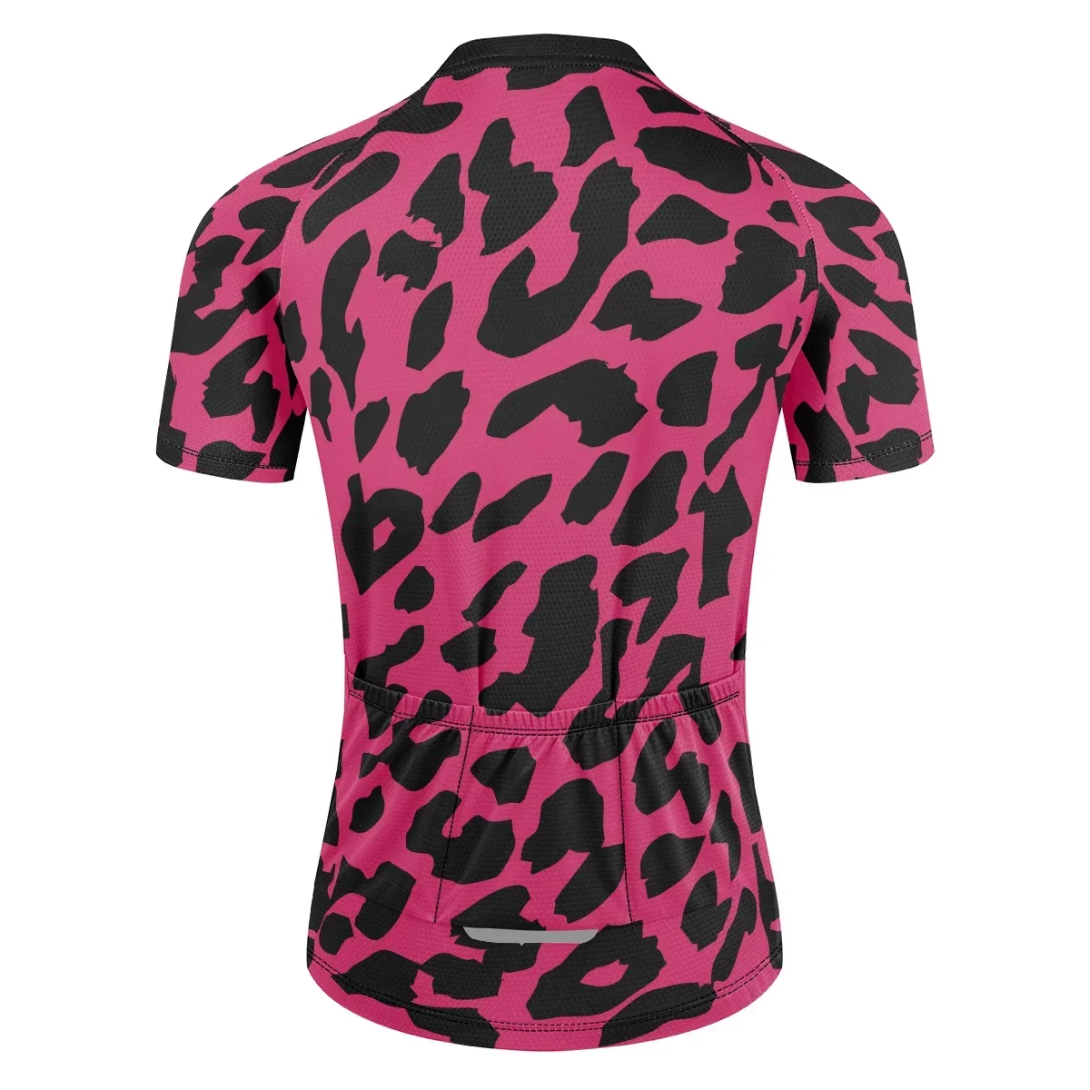 Women's leopard print Short Sleeve Cycling Jersey Bike Top Mountain Bike MTB Road Bike Cycling Breathable Quick Dry