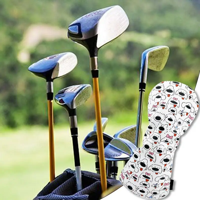 

Чехлы на голову для клюшек для гольфа, мультяшный щенок с принтом, чехол для клюшки для гольфа, толстые защитные чехлы для клюшек, водонепроницаемые чехлы для гольфа