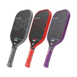 Pickleball-Juego de paleta de fibra de carbono para hombre y mujer, raqueta profesional de 16mm, cubierta de cinta de plomo, 2023