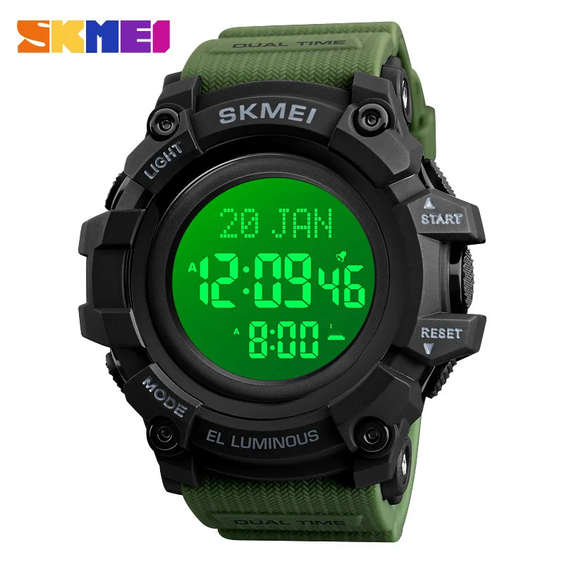 Часы Skmeimen, водонепроницаемые светящиеся многофункциональные будильники, закладки, подсказки направления, электронные часы, часы