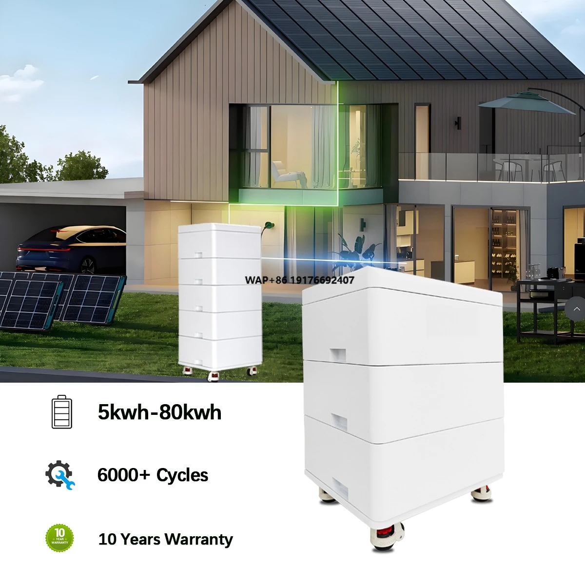 

Home Solar Energy Storage Battery for Home 15kwh Solar Lithium Ion Battery 10kwh 20kwh 30kwh 40kwh Lifepo4 Solar System Battery