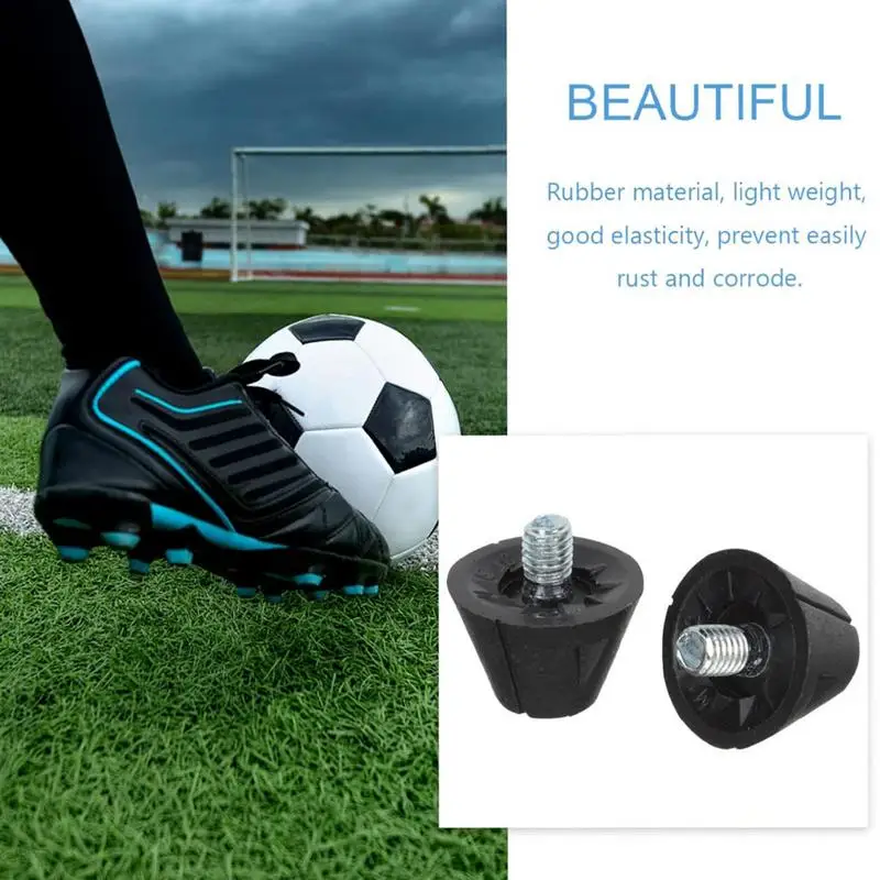 Football Shoe Studs With Wrench 14X Football Boot Replacement Cleats Studs Increase Stability Balance For Football Competition