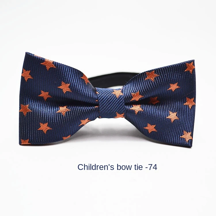 Flat Polyester Silk Cartoon Children\'s Bow Tie Fashion Jacquard Baby Bow Tie