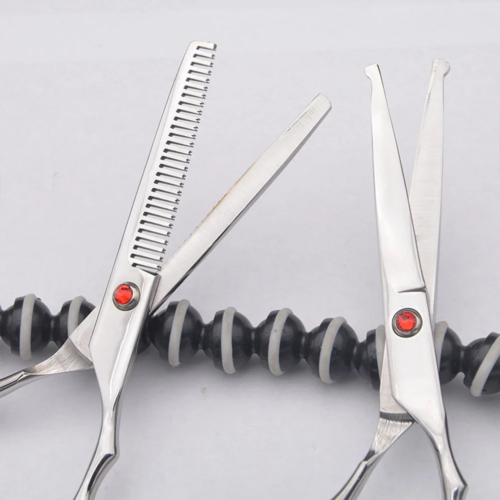 

Haircut Scissor Stainless Steel Straight Cut Safety Ergonomic Handle Hairdressing Tools for Barber Home DIY Salon