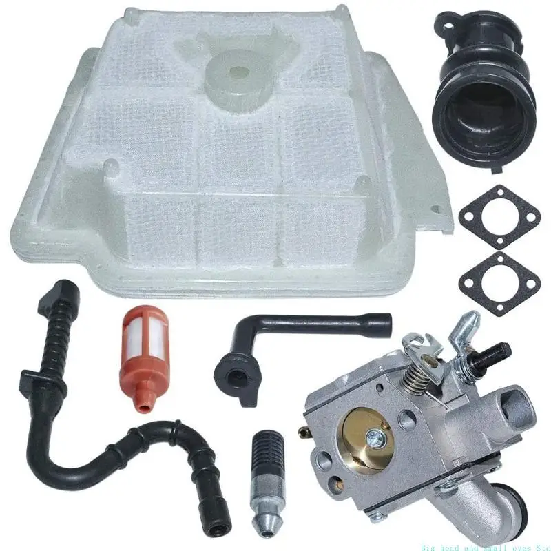 

581C C3R-S236 Carburetor Carb Gasket for MS361 MS 361 Chainsaw Replace 1135 120 0601 with Air Oil Filter