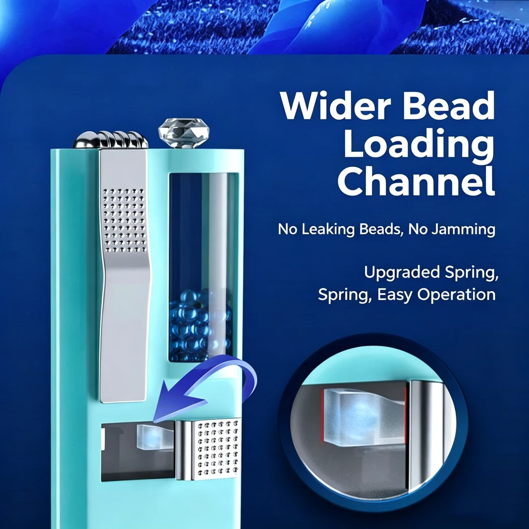Second-Generation Metal Bead Dispenser, Cigarette Crush Capsule Pusher, Portable DIY Burst Bead Injector Smoking Accessory
