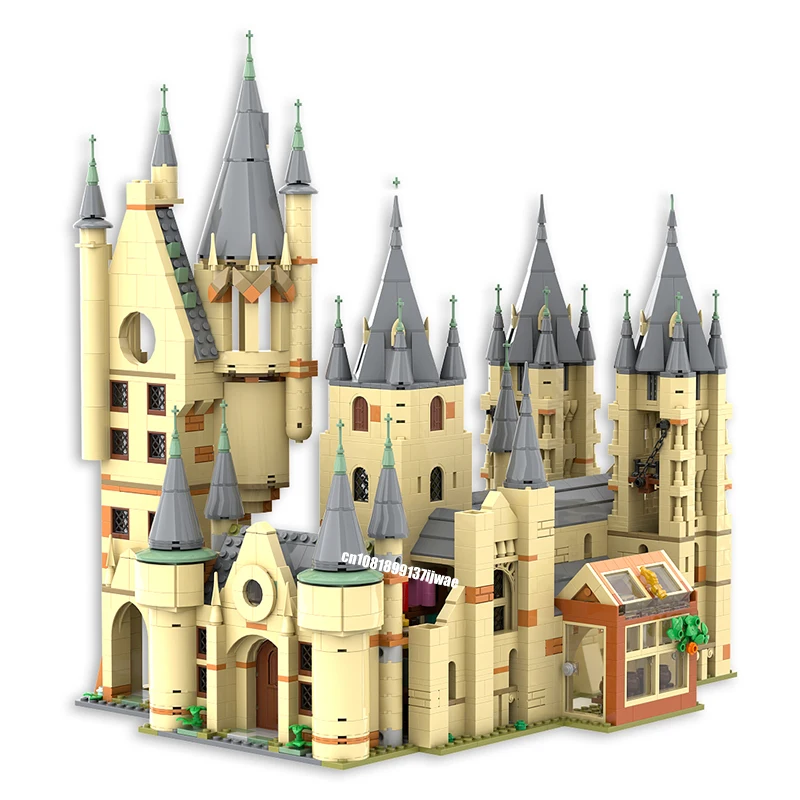 NEW 1788PCS magic Movie Harrying Modular Hogwarted Bell Towers model creative ideas ChildToy birthdayGift Building blocks Bricks