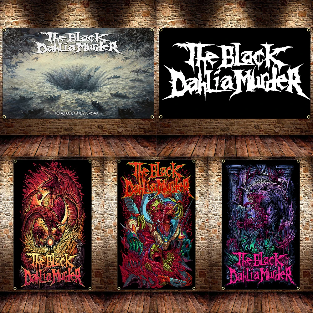 90X150CM 3X5Ft American Dead Core/Metal Core Style Band Flag Polyester Printing Rock Band Banner For Decor Tapestry