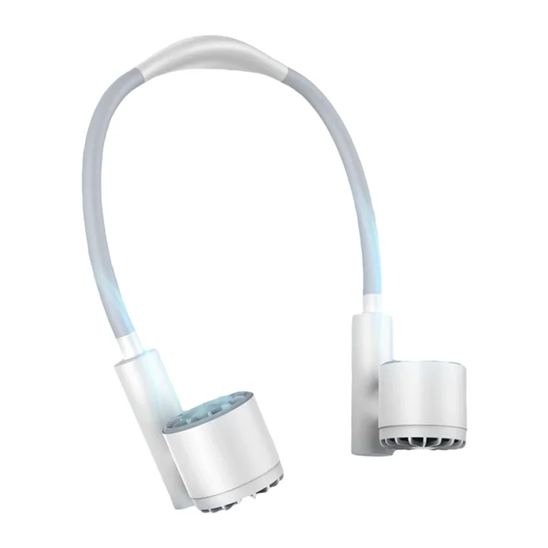 A74E-Mini แขวนคอพัดลมแบบพกพากลางแจ้งกีฬาสวมใส่ Halter คอ USB ชาร์จ Air พัดลมระบายความร้อน 3 เกียร์ลม