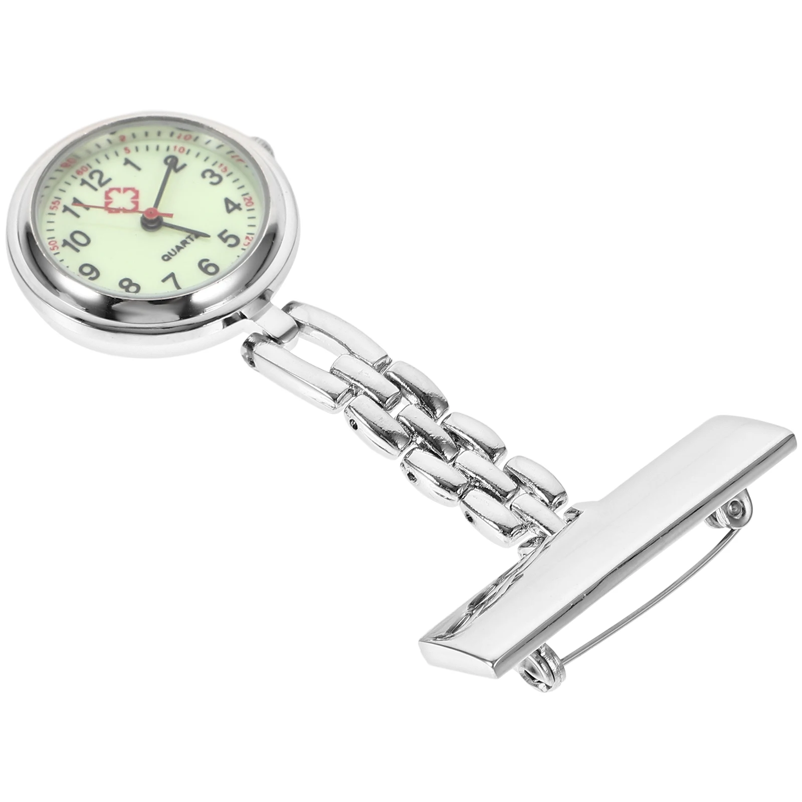 

1pc Stainless Steel Nurse Lapel Watch Brooch Pocket Medical Gift Nurses Day Birthday Nursing Student Durable Elegant for Women