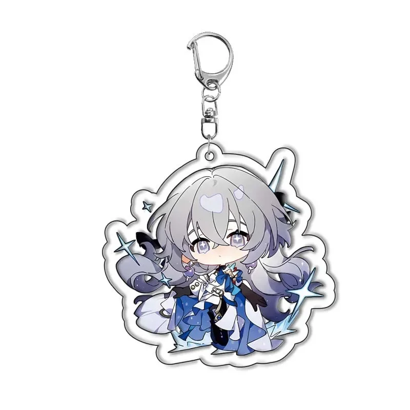 Game Honkai: Star Rail Dan Heng March 7th Luocha Blade Kafka Asta Cosplay Costume Interlayer Acrylic Keychain Keyring Key Gift