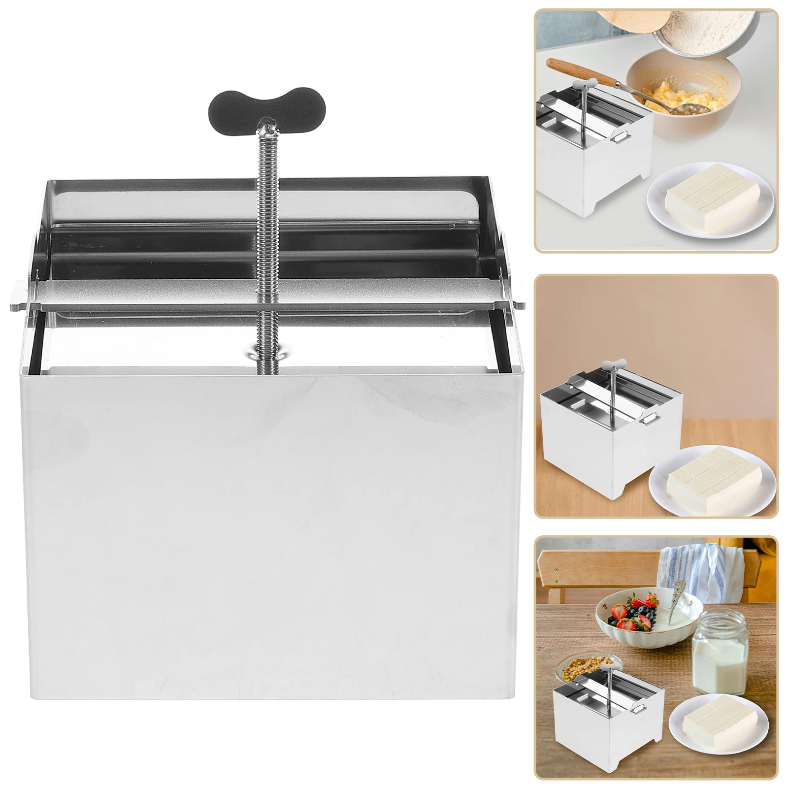 

Stainless Steel Press Mold Pressing Tool Smooth Interior For Homemade Tofu Cheese Making Kitchen Diy Accessories Bean