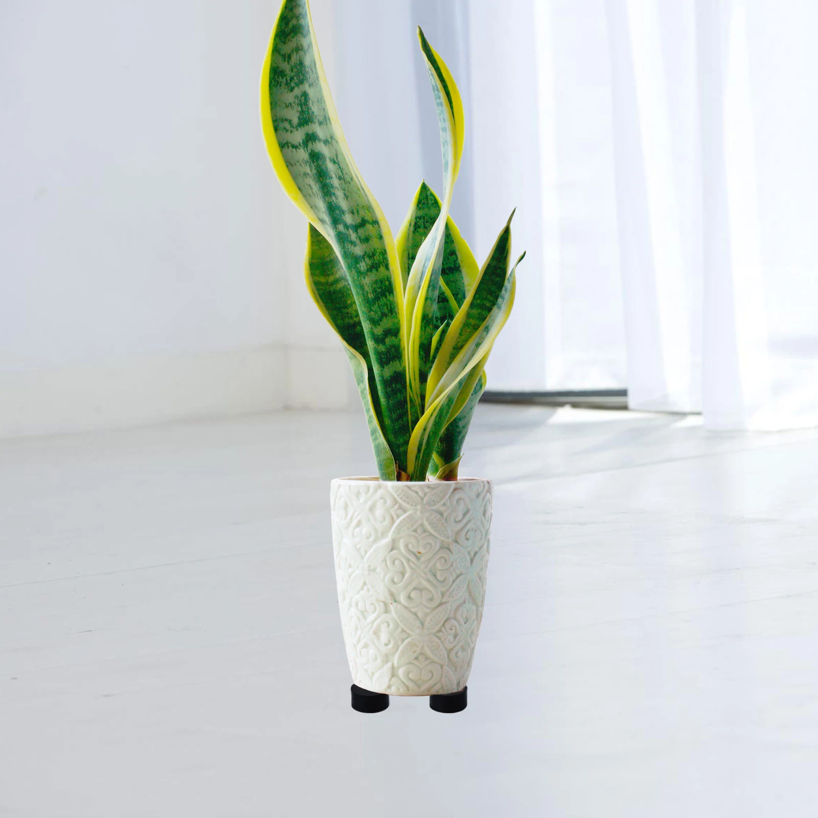 

24PCS Rubber Shock Pads for Flowerpot Durable Wear Resistant Round Planter Mats Pot Feet Pads Breathable Plant Stand Home Decor