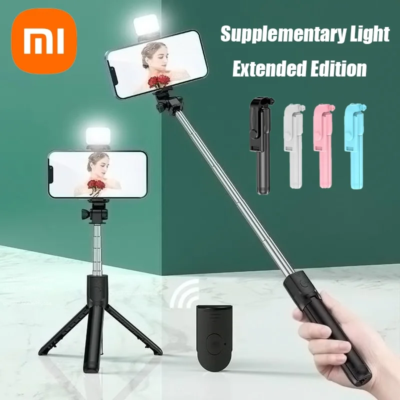 Xiaomi Bluetooth Selfie Stick Wireless 360º Rotating Tripod Stand Remote Shutter Fill Light Multifunctional Retractable Stand