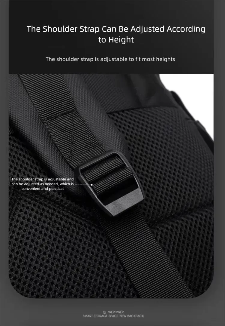 Business Water-Resistant Backpack for Men 14inch Laptop Bag Large Capacity Multi-Compartment Breathable Backpack Student Commuting Travel Bag in Black, Gray, and Blue