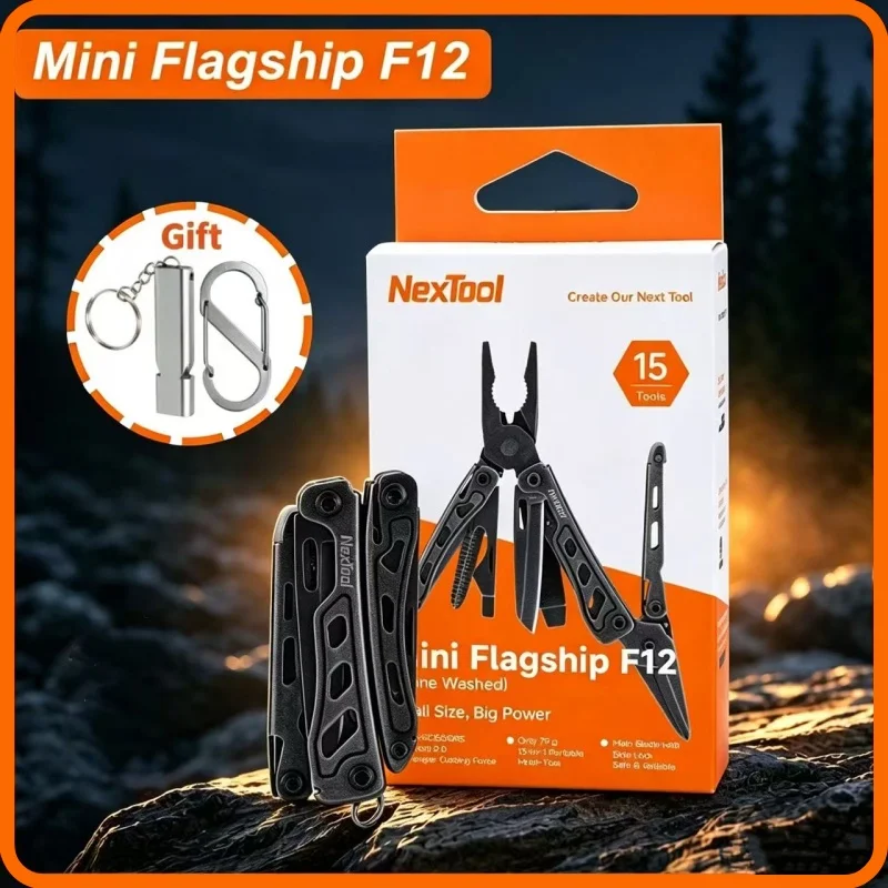 NexTool Mini Flagship F12 13 In 1 Multitool Folding EDC Hand Tool Screwdriver Mini Pliers File Scissors Bottle Opener Outdoor