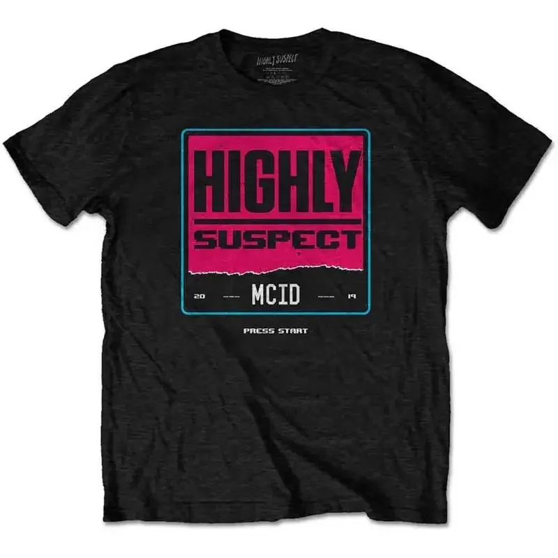 Highly Suspect Press Start T Shirt Black New