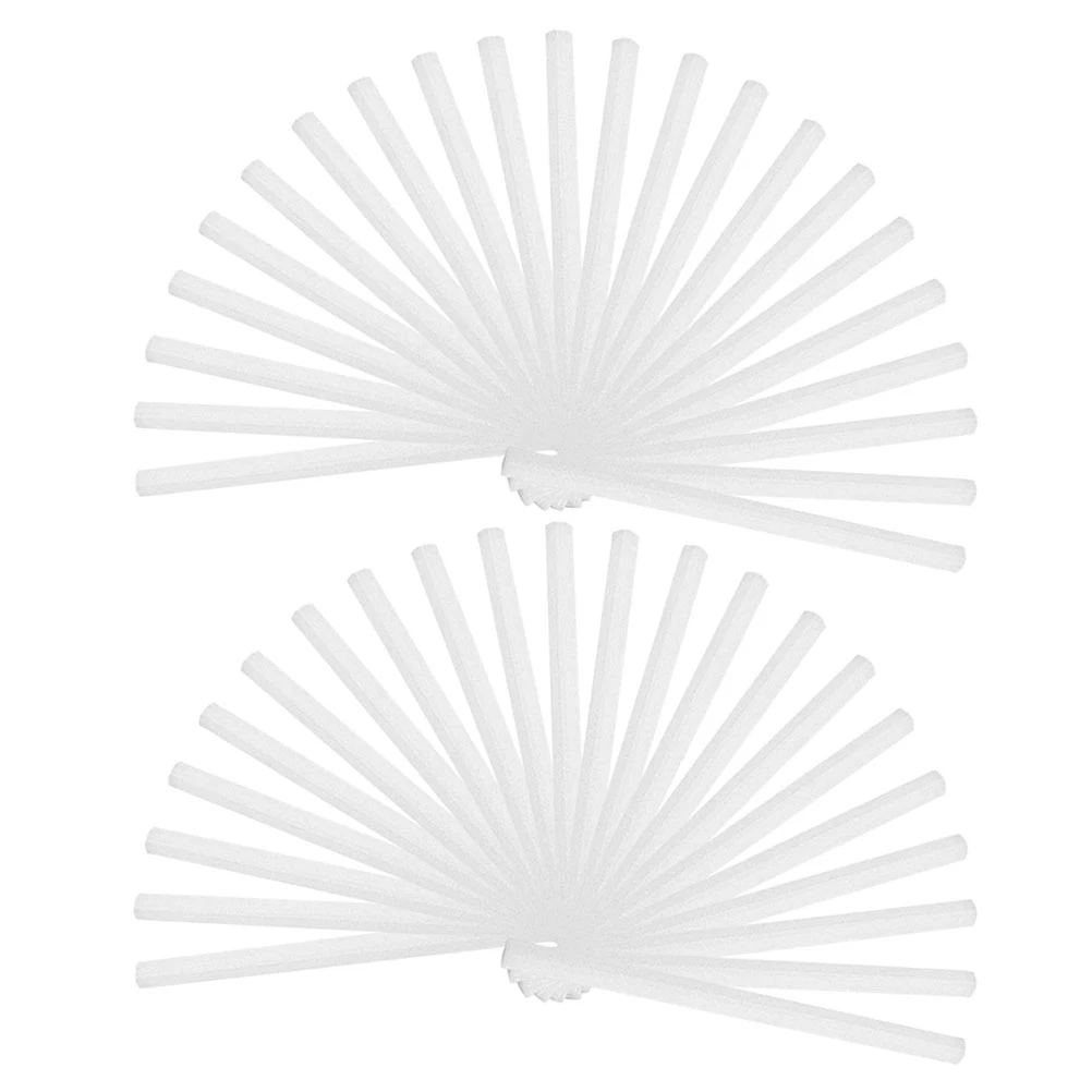 

50pcs Humidifier Sticks 10cm Diffuser Fiber Fragrance Rods Aroma Essential Oil Wands Perfume Bottle Inserts Strong Absorption