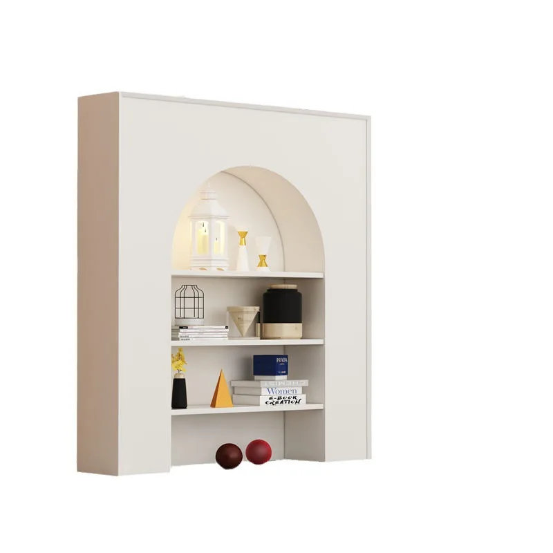 

Cream style light luxury interior living room mantel decoration cabinet French simple entrance