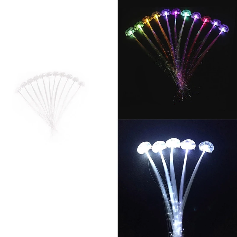 Pinza de pelo Led luminosa para fiesta de Navidad, diadema trenzada, 30 piezas, regalo