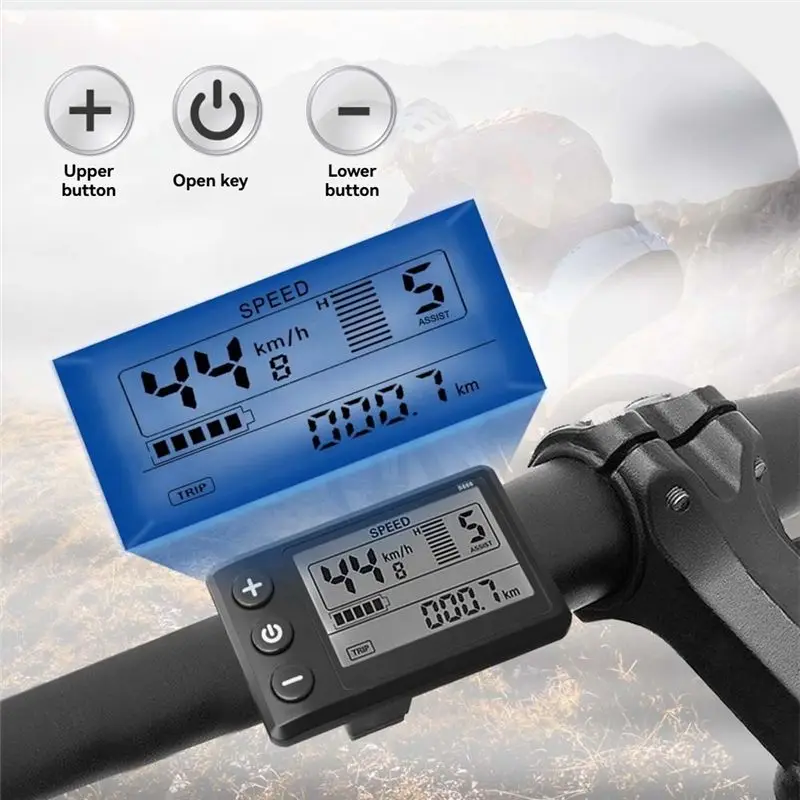 L71A Three Mode Ebike Sine Wave Controller 24V/36V/48V With S866 LCD Display Waterproof Connector