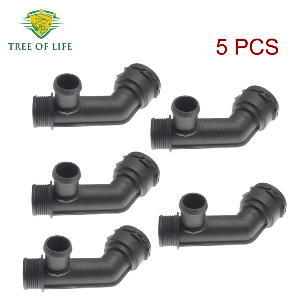 

New Engine Coolant Hose Connector Flange For A1 A3 Q3 Octavia Superb Formentor 1.8 2.0 5QD122291BK 5QD 122 291BK 5QD-122-291-BK