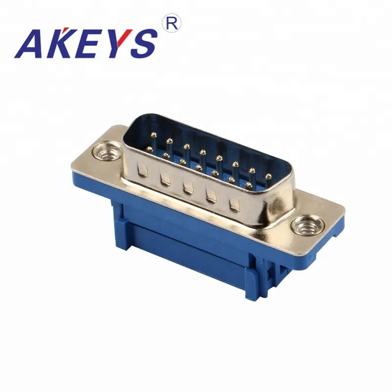 10PCS Computer Interface DB15 Pressure Line Type Blue Core VGA Interface Male
